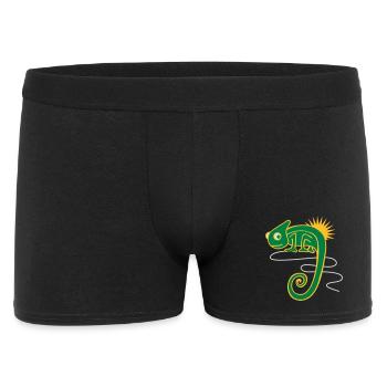 Chamäleon - Männer Boxer Shorts - Schwarz - Vorne