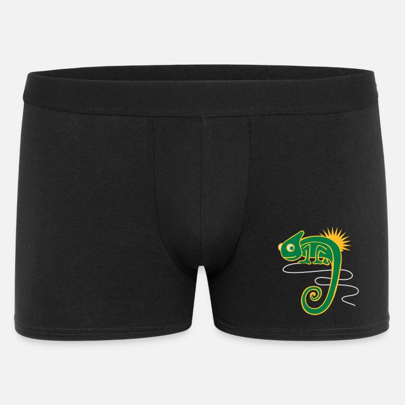 Chamäleon - Männer Boxer Shorts - Schwarz