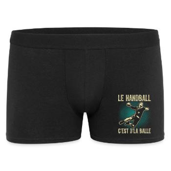 Le handball c'est d'la balle - Boxer Homme - noir - Devant