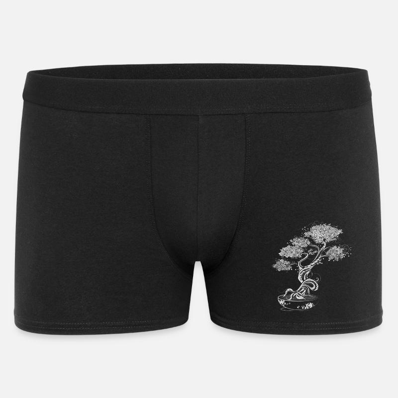 Bonsai Baum - Männer Boxer Shorts - Schwarz