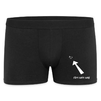far away, dyes, funny horse T-shirt - Men's Boxer Shorts - black - Front