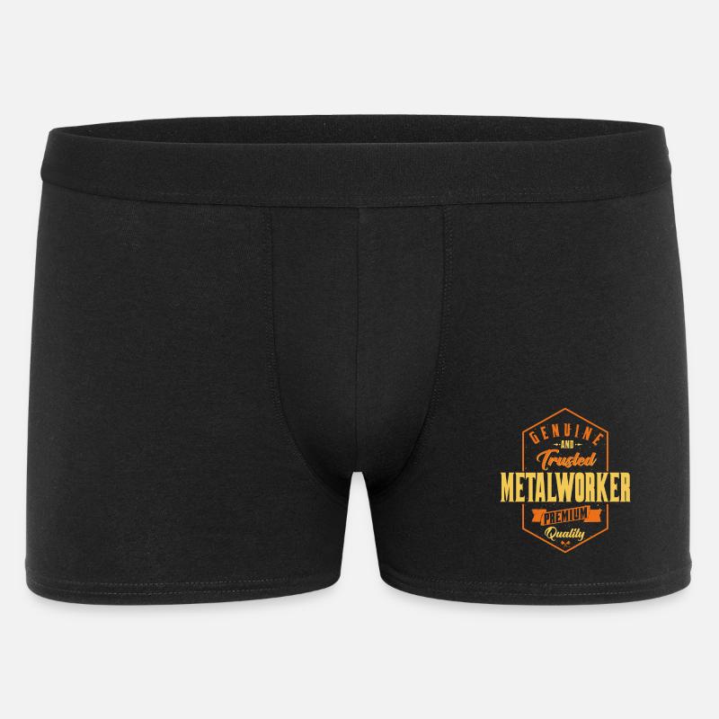 Genuine Trusted Metalworker Design - Männer Boxer Shorts - Schwarz