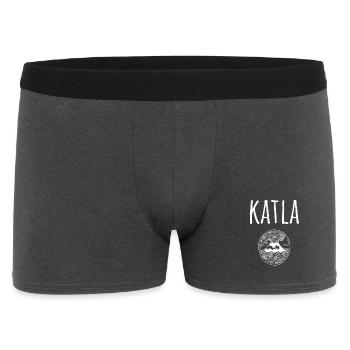 Katla Souvenir Volcano - Men's Boxer Shorts - charcoal grey - Front