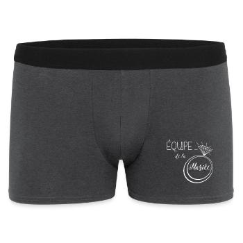équipe de la mariée - Boxer Homme - charbon - Devant