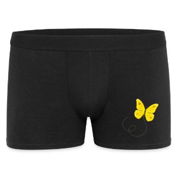 Lemon butterfly butterfly dancing through the air - Men's Boxer Shorts - black - Front