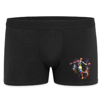 Basketballer - Basketball - SlamDunk - Männer Boxer Shorts - Schwarz - Vorne