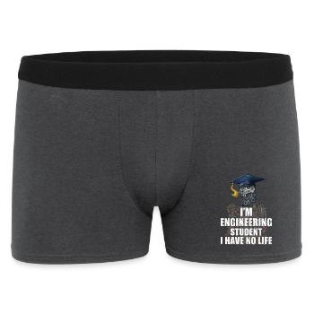 Ingénieur étudiant - Boxer Homme - charbon - Devant