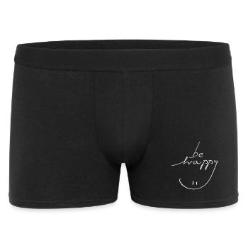 être heureux sourire - Boxer Homme - noir - Devant