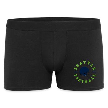 Seattle Football Vintage Helm - Männer Boxer Shorts - Schwarz - Vorne