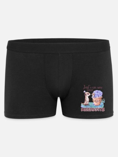 Juste une fille qui aime les suricates | Suricate - Boxer Homme - noir