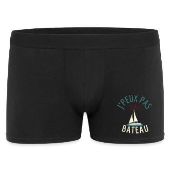 j'peux pas j'ai bateau - Boxer Homme - noir - Devant
