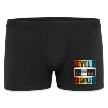 Level 2 Komplette Retro-Konsole - Männer Boxer Shorts - Schwarz - Vorne