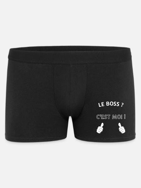 Le chef c'est moi - Boxer Homme - noir