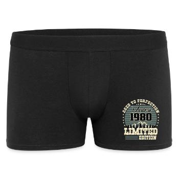 1980 Limited Edition - Männer Boxer Shorts - Schwarz - Vorne