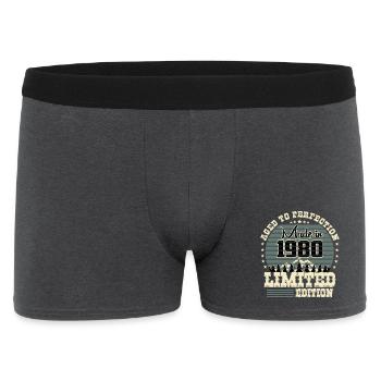 1980 Limited Edition - Men's Boxer Shorts - charcoal grey - Front