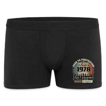 1978 Limited Edition - Männer Boxer Shorts - Schwarz - Vorne