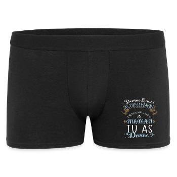 Devine quoi ! Je me cache dans le ventre de Maman - Boxer Homme - noir - Devant