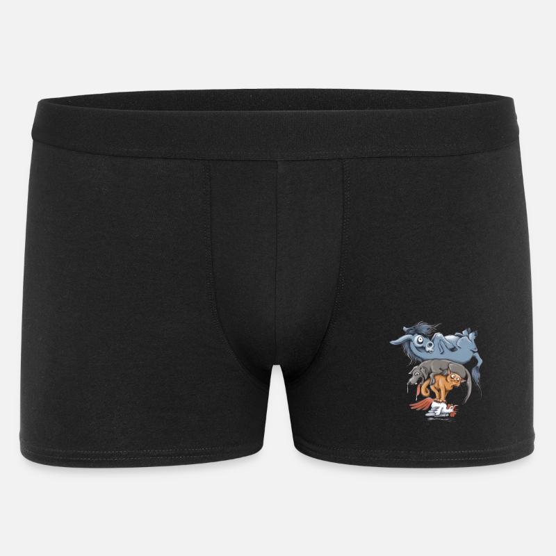 Worth A Try - Männer Boxer Shorts - Schwarz