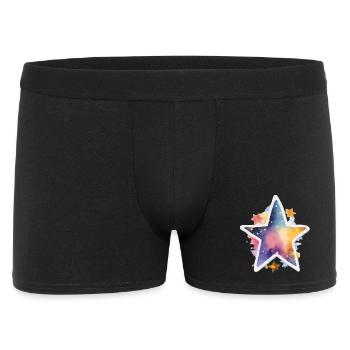 Étoile - Boxer Homme - noir - Devant
