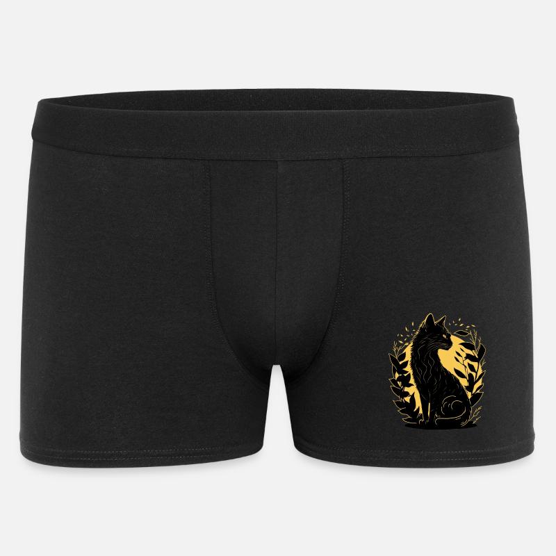 Silhouette De Chat - Boxer Homme - noir