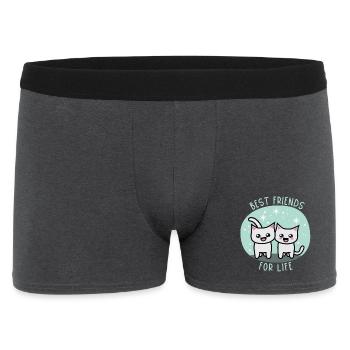 Best friends for life - Men's Boxer Shorts - charcoal grey - Front