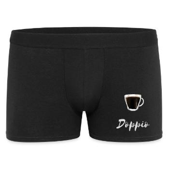 Chemise Doppio Espresso Coffee Barista Cafe - Boxer Homme - noir - Devant