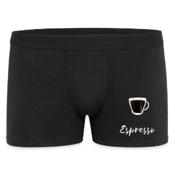 Espresso Kaffee Lover Barista Café Shirt - Männer Boxer Shorts - Schwarz - Vorne