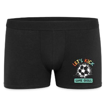 Soccer Team European Championship funny sayings colorful colors icon - Men's Boxer Shorts - black - Front