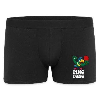 Ping Pong Champion Design Table Tennis und - Männer Boxer Shorts - Schwarz - Vorne