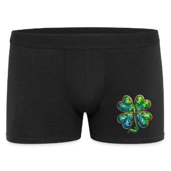 Four-leaf clover - Men's Boxer Shorts - black - Front