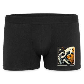 Bouldern Astronaut Raumfahrer Geschenk - Männer Boxer Shorts - Schwarz - Vorne