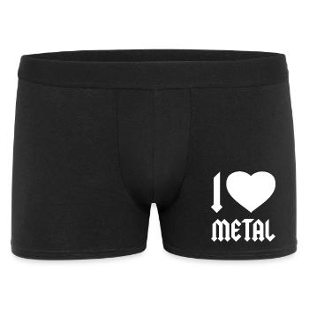 J’ADORE LE HEAVY METAL - Boxer Homme - noir - Devant
