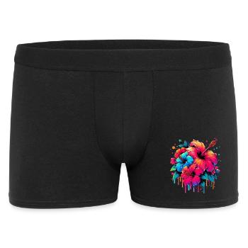 Fleurs d’hibiscus - Boxer Homme - noir - Devant
