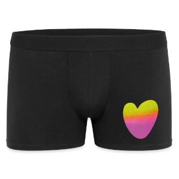 Heart Watercolor Symbol Love Painting Love Wedding - Men's Boxer Shorts - black - Front