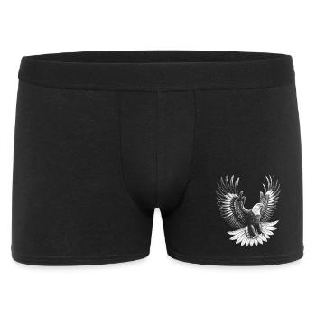 Fier pygargue à tête blanche en vol - Boxer Homme - noir - Devant