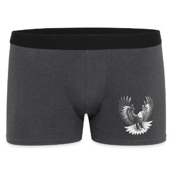 Proud bald eagle in flight - Men's Boxer Shorts - charcoal grey - Front