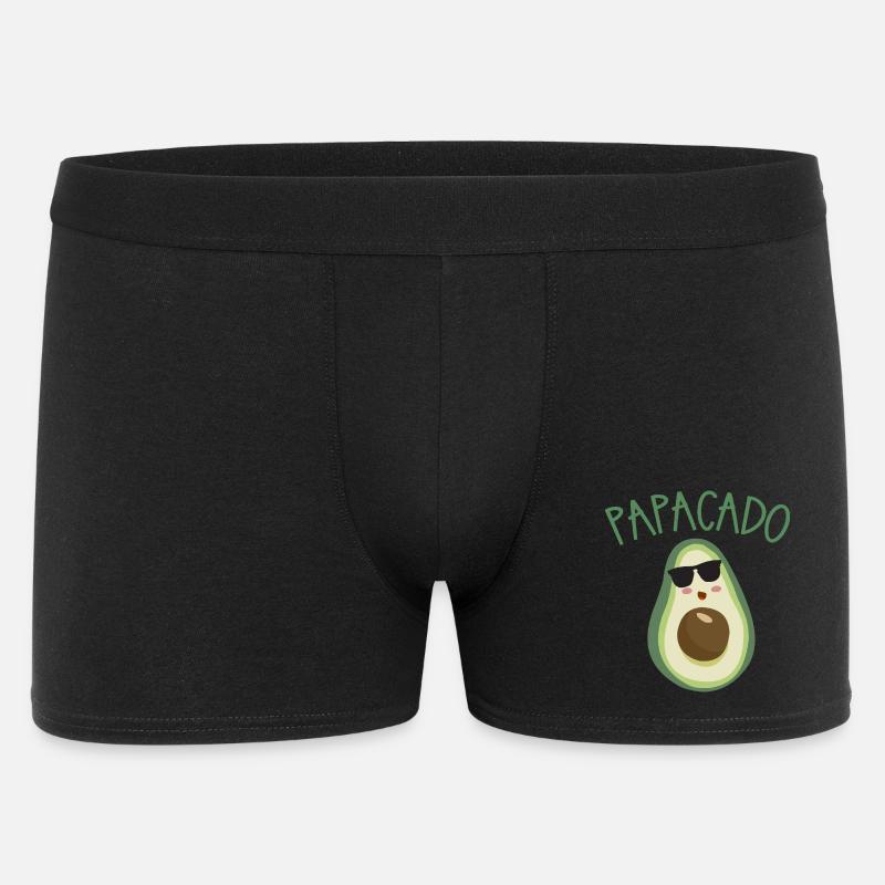 PAPACADO avocat avec lunettes de soleil - Boxer Homme - noir