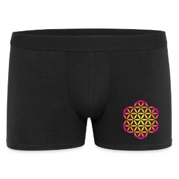 Fleur de Vie Dégradé Namaste om spirituell - Boxer Homme - noir - Devant