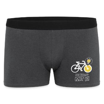 Vélo créatif avec design d’ampoule - Boxer Homme - charbon - Devant