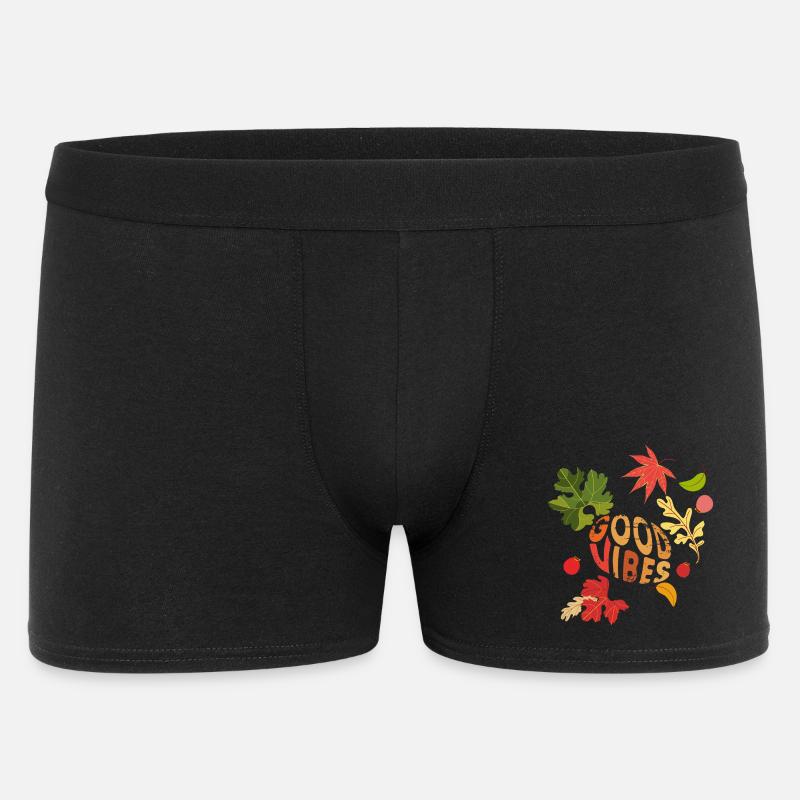 Herbst Vibes - Männer Boxer Shorts - Schwarz