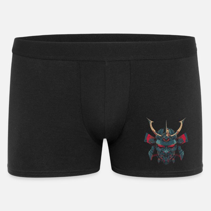 Mech-Samurai - Männer Boxer Shorts - Schwarz