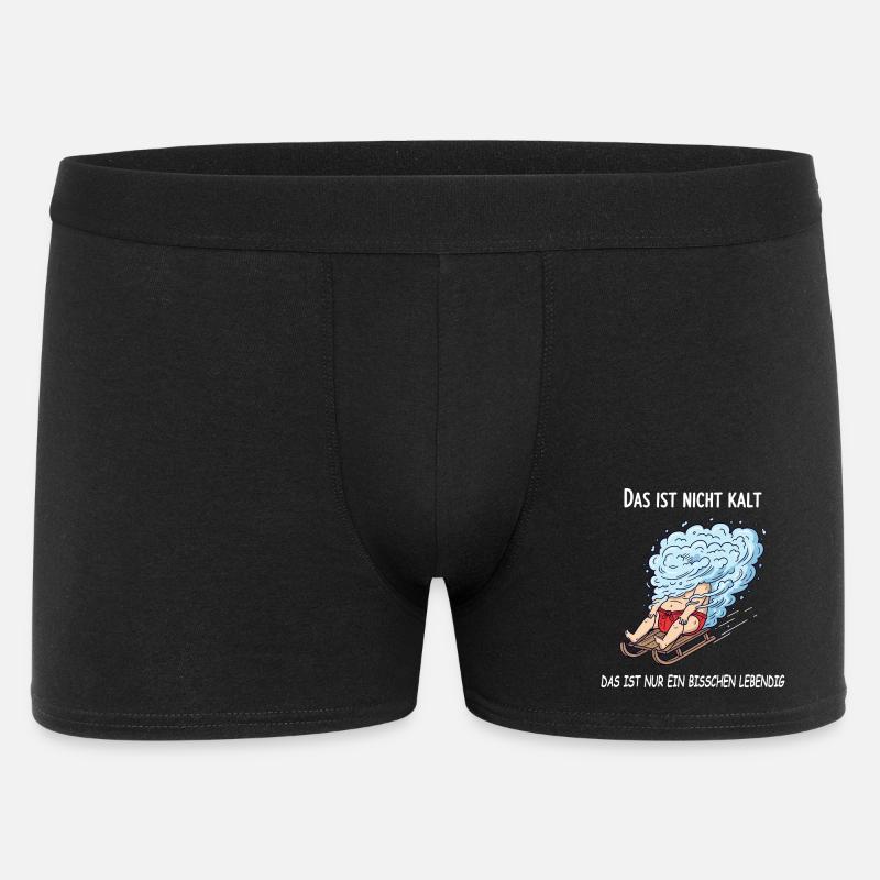 Ein bisschen lebendig - Männer Boxer Shorts - Schwarz