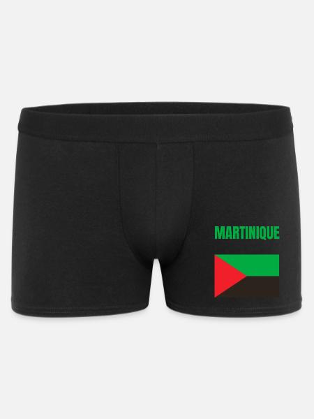 Martinique Antilles flag T-shirt - Men's Boxer Shorts - black
