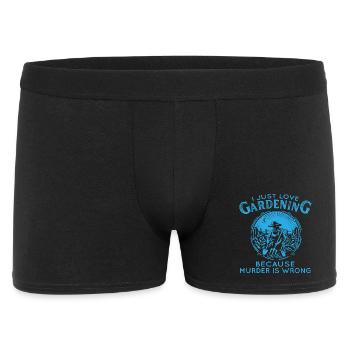 Gardening Humor Murder Is Wrong - Men's Boxer Shorts - black - Front
