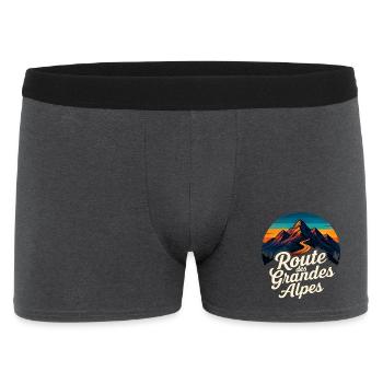 Route des Grandes Alpes Vintage - Men's Boxer Shorts - charcoal grey - Front