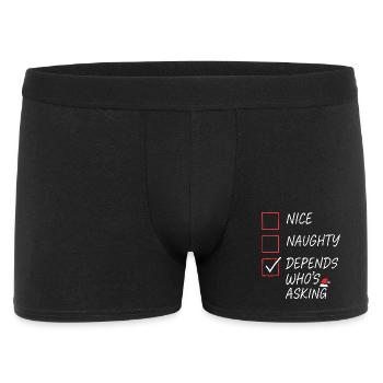 Christmas Saying Humor Funny Funny Xmas X-mas - Men's Boxer Shorts - black - Front