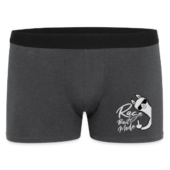 Rage Bait Llama Alpaca Sunglasses Middle Finger - Men's Boxer Shorts - charcoal grey - Front