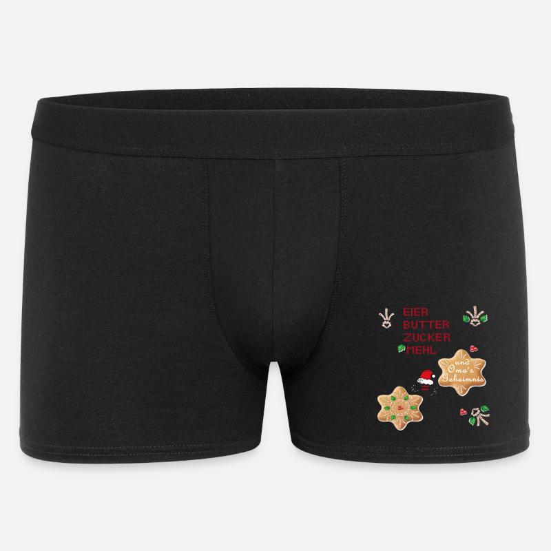 Weihnachtsplätzchen - Männer Boxer Shorts - Schwarz