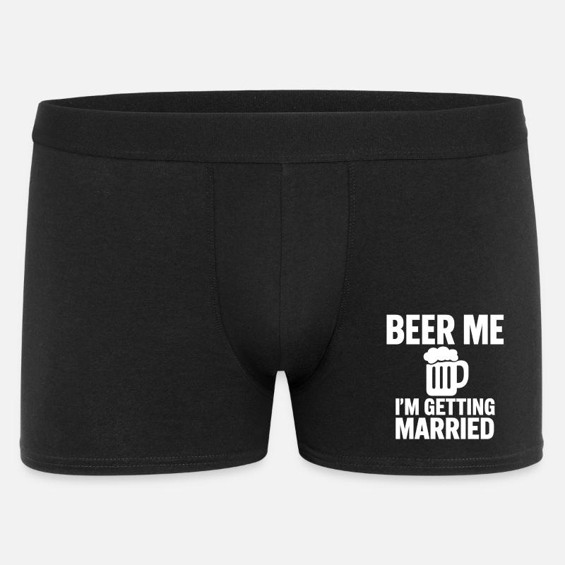 Beer Me I'm Getting Married - Boxer Homme - noir