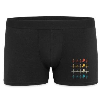 Padel heartbeat retro padel - Men's Boxer Shorts - black - Front